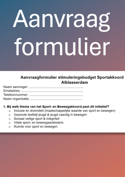 Aanvraag formulier