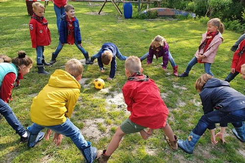 Spelletjes op het veld