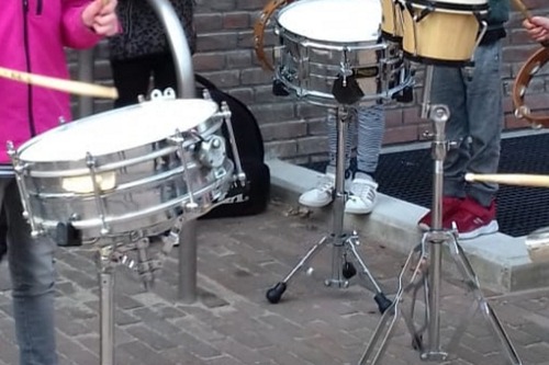 drummen is stoer 